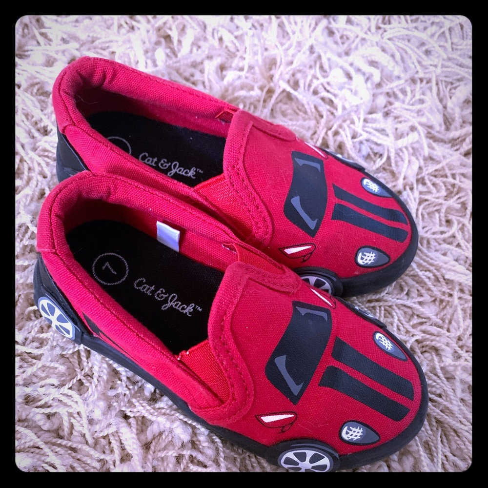 Cat and Jack race car shoes